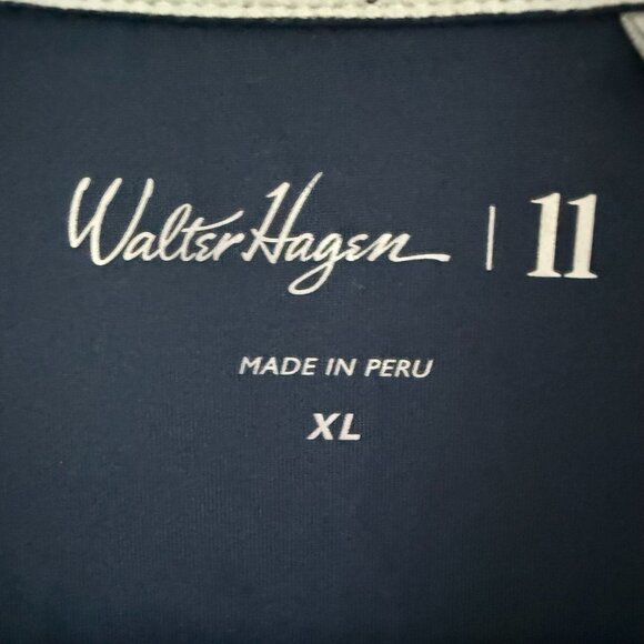 Walter Hagen P11 USA Tee Flag Print Polo Shirt Men's Size XL White Sports Golf - Picture 3 of 6